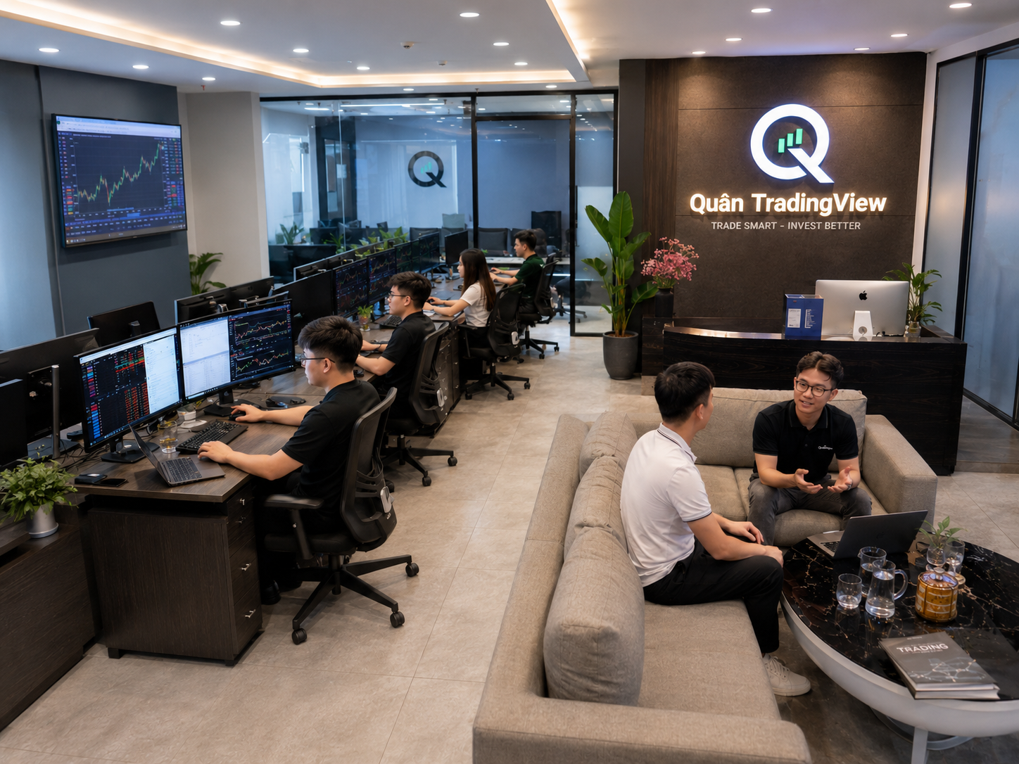 Toàn cảnh văn phòng Quân TradingView
